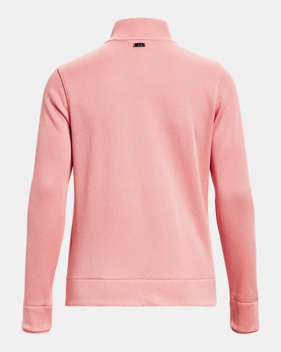 Damen UA Storm Fleece-Sweater mit ½ Zip, Pink, pdpMainDesktop image number 6